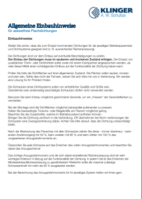 Einbauhinweise