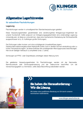Lagerhinweise
